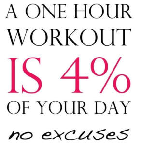 No workout excuses