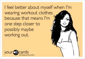 Workout clothes joke